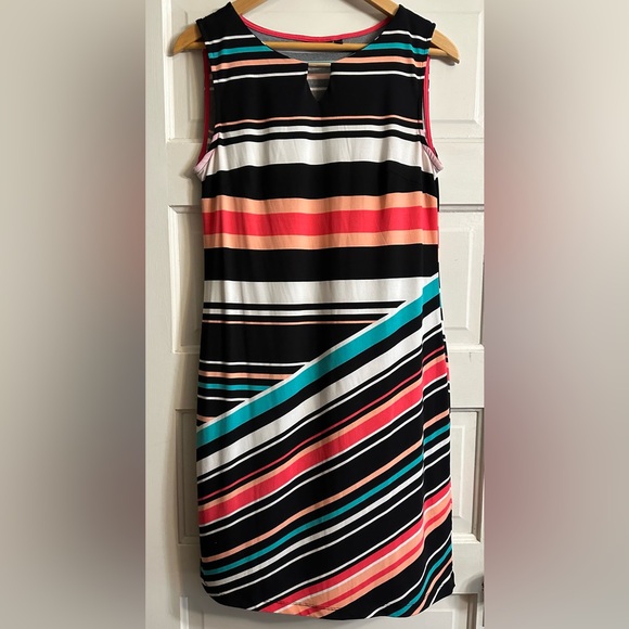 APT. 9 Striped Sleeveless Dress - Picture 1 of 3